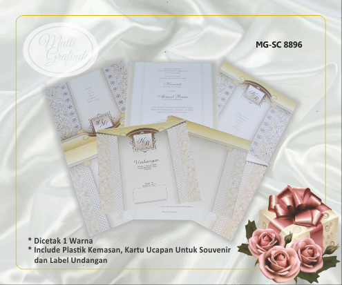 Undangan Template Elegan 16,5x 17 cm
